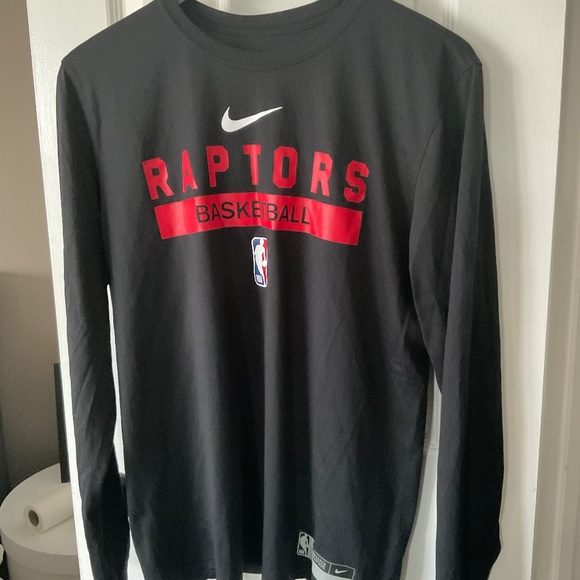 Toronto Raptors Nike Practice Graphic Long Sleeve Shirt Men’s Medium - Picture 1 of 2